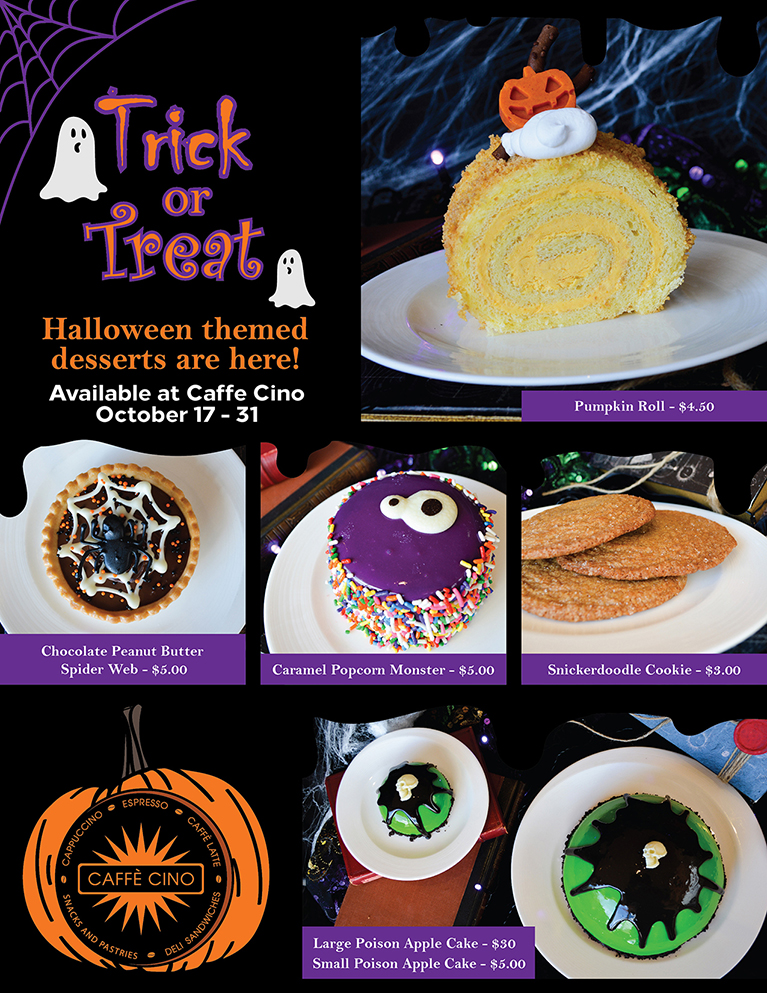 Halloween-themed Desserts at Caffe Cino!