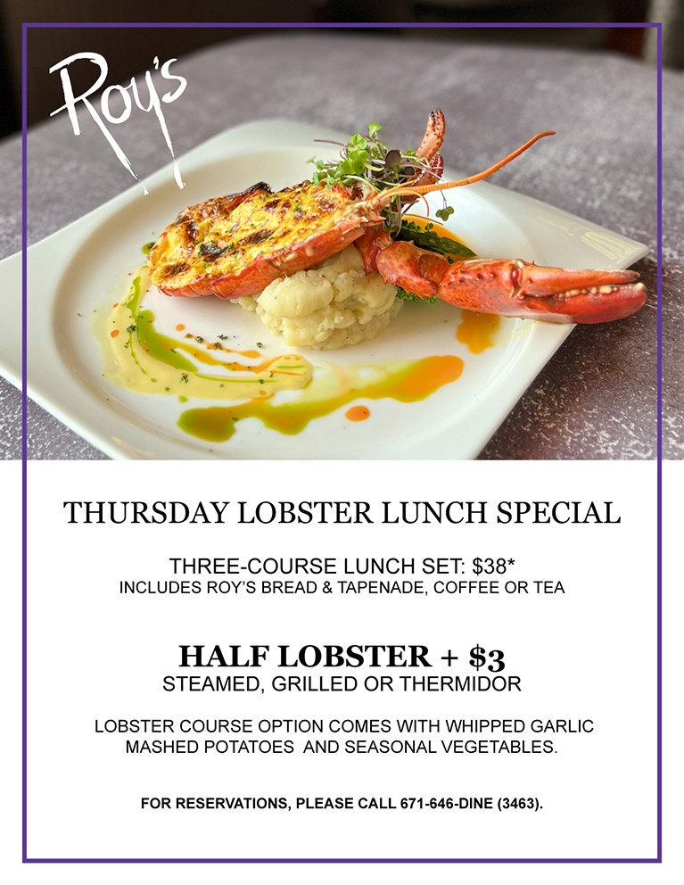 Roy's Lobster Lunch Special